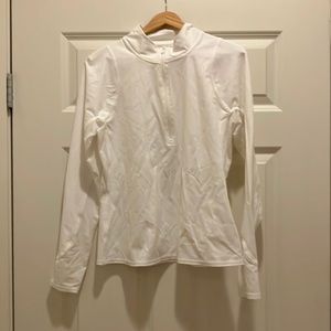 lululemon Nulu Half-Zip Long Sleeve White 12 NWOT